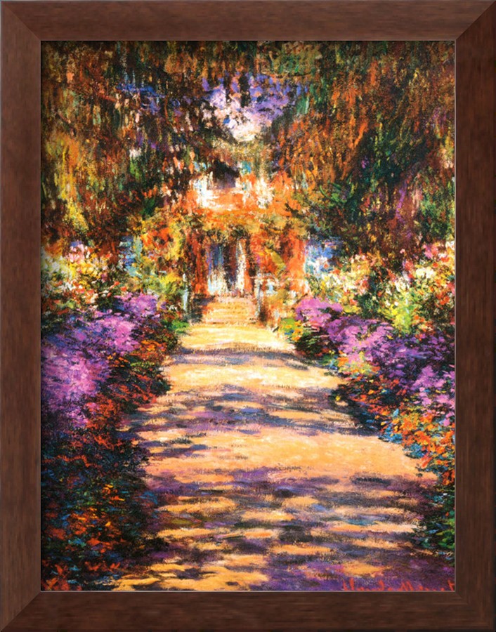 Il Viale del Gardino - Claude Monet Paintings